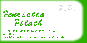 henrietta pilath business card